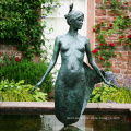 Classic Design Outdoor Decorative Life Size Bronze Mermaid